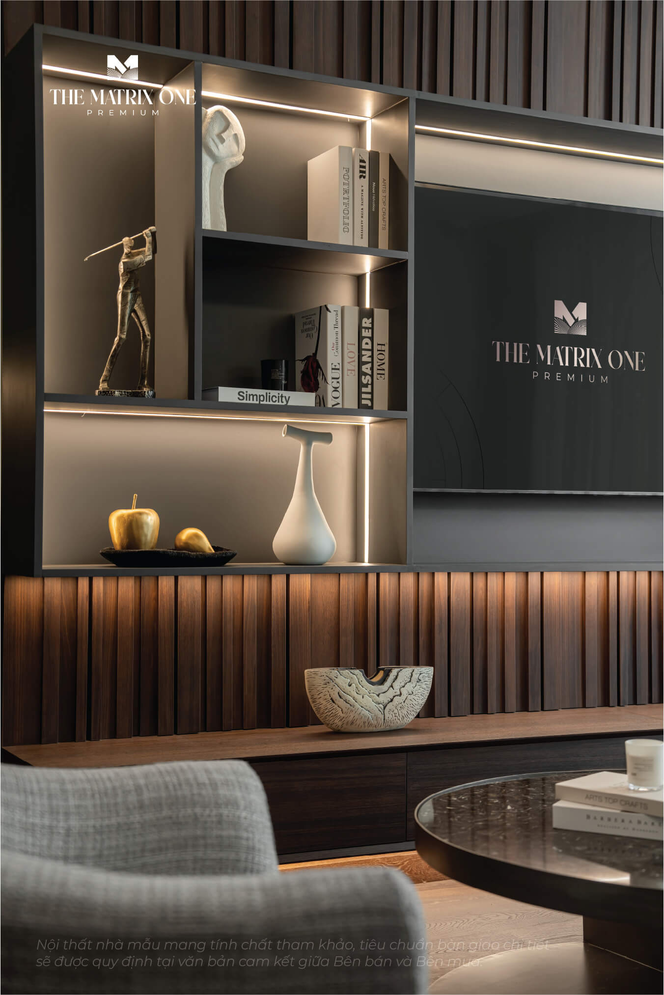 căn hộ mẫu the matrix one premium căn 3 phòng ngủ