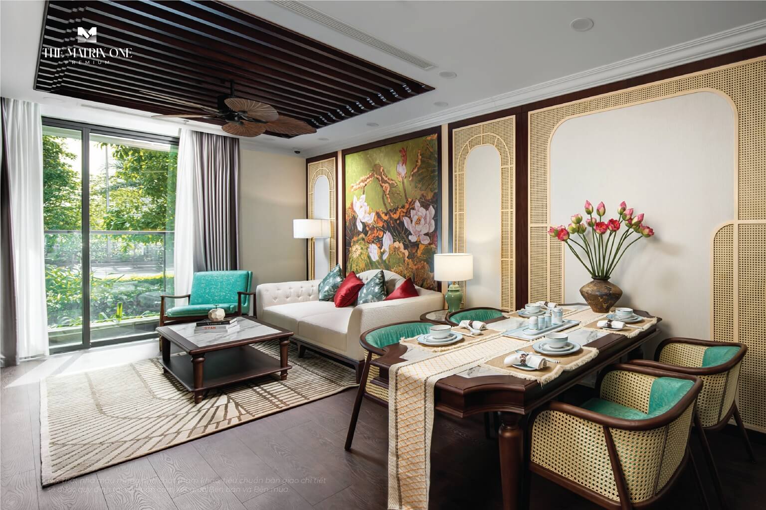 nhà mẫu the matrix one premium mễ trì tòa the luxe căn 3 ngủ