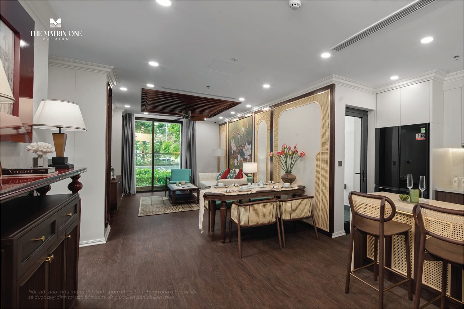 nhà mẫu the matrix one premium mễ trì tòa the luxe căn 3 ngủ