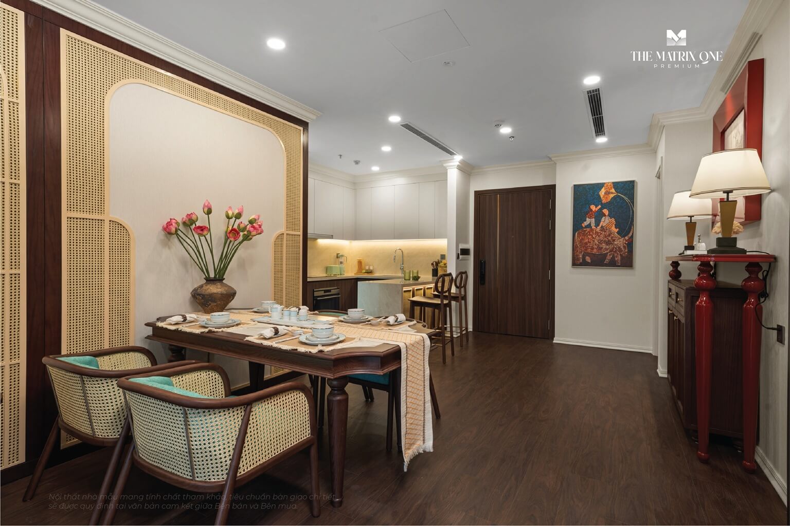 nhà mẫu the matrix one premium mễ trì tòa the luxe căn 3 ngủ