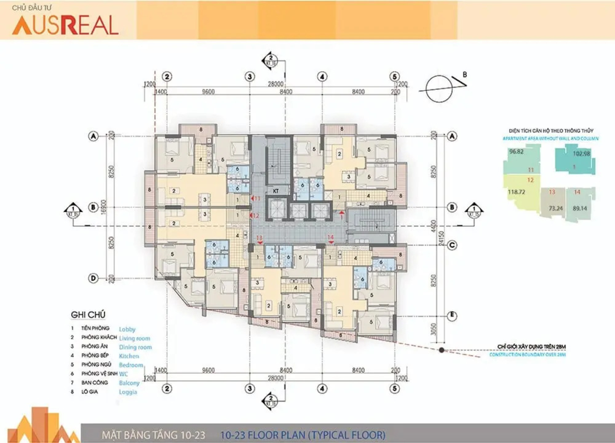 mặt bằng dự án the legatus liễu giai