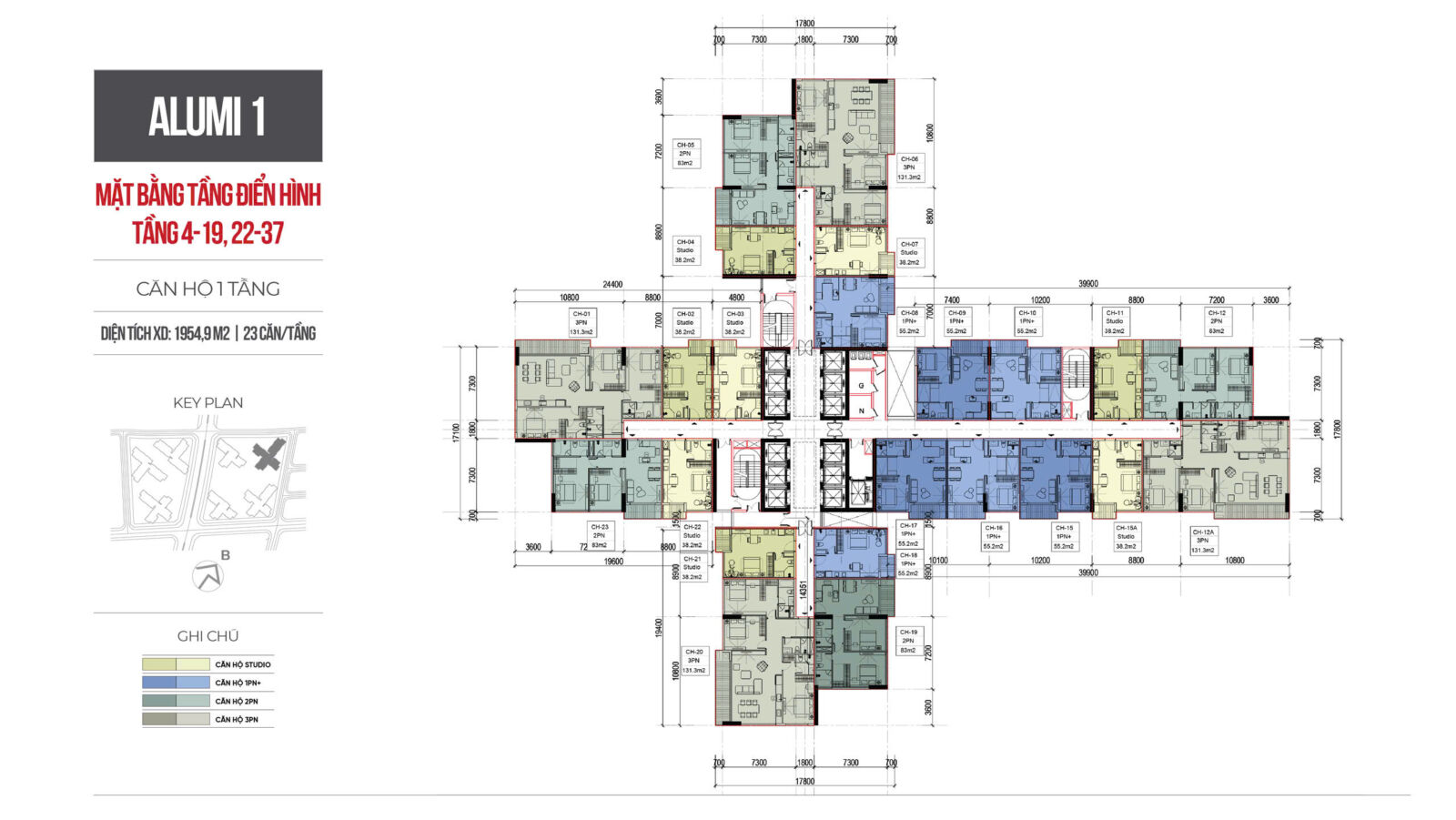 mặt bằng chung cư alumi premium alluvia city văn giang