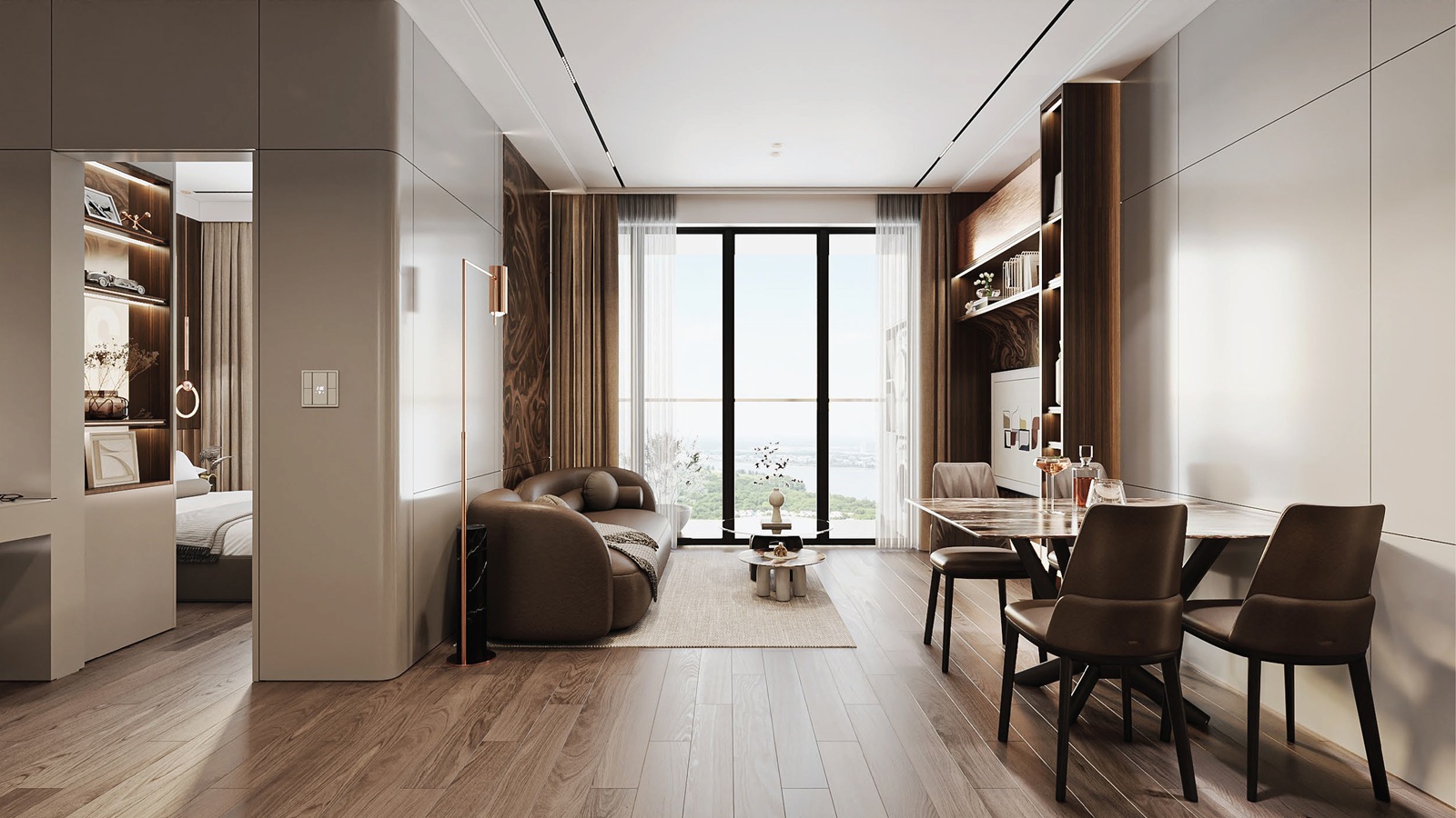 nội thất căn hộ alumi premium alluvia city văn giang