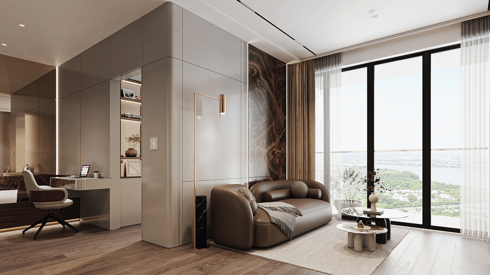 nội thất căn hộ alumi premium alluvia city văn giang