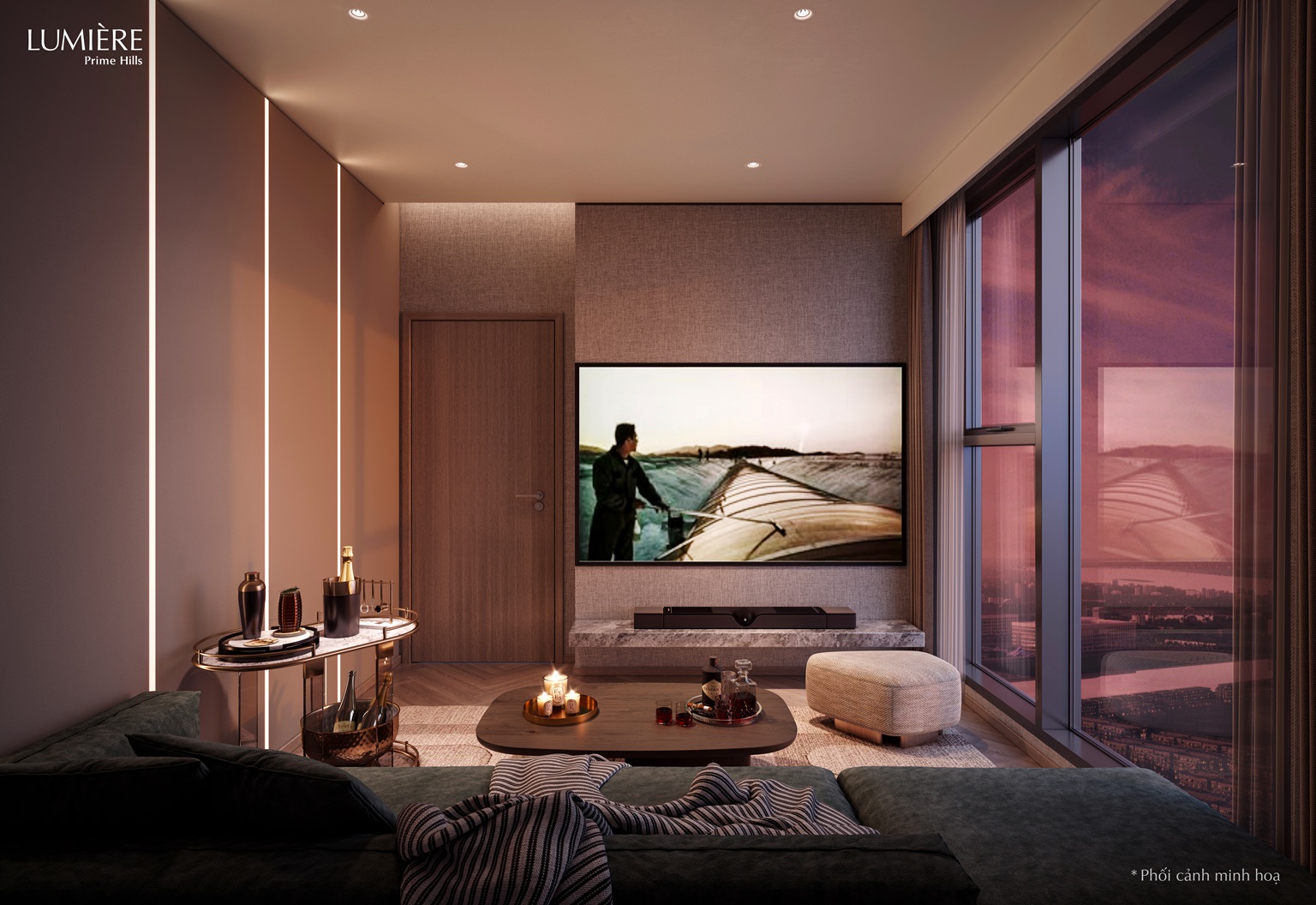 nội thất căn hộ lumiere prime peak cổ loa