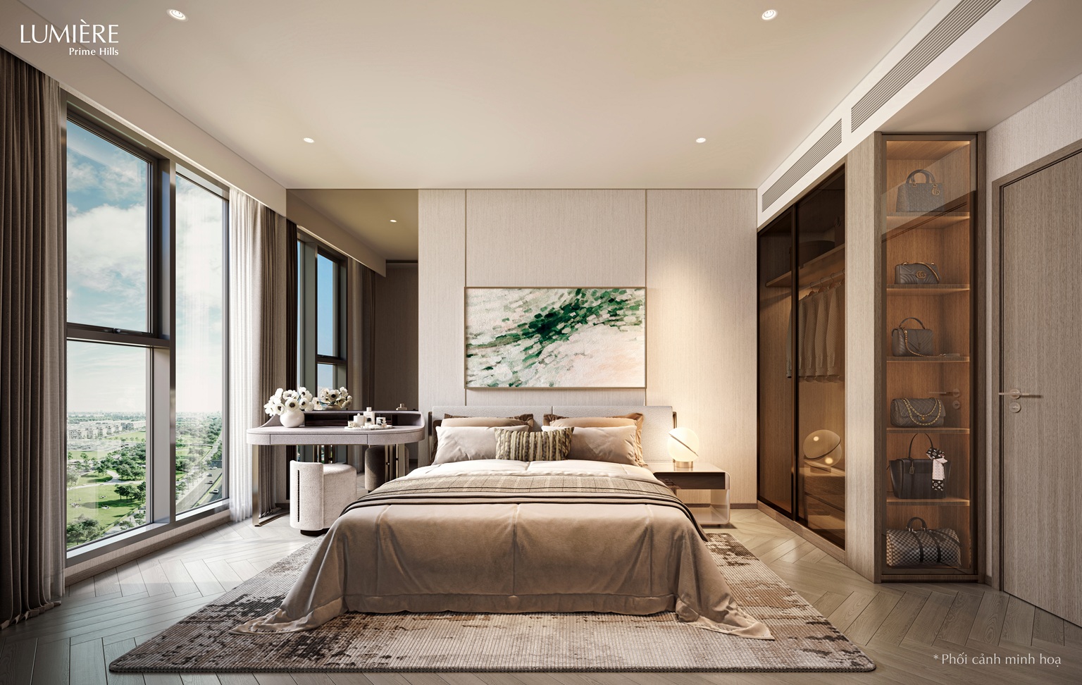 nội thất căn hộ lumiere prime peak cổ loa