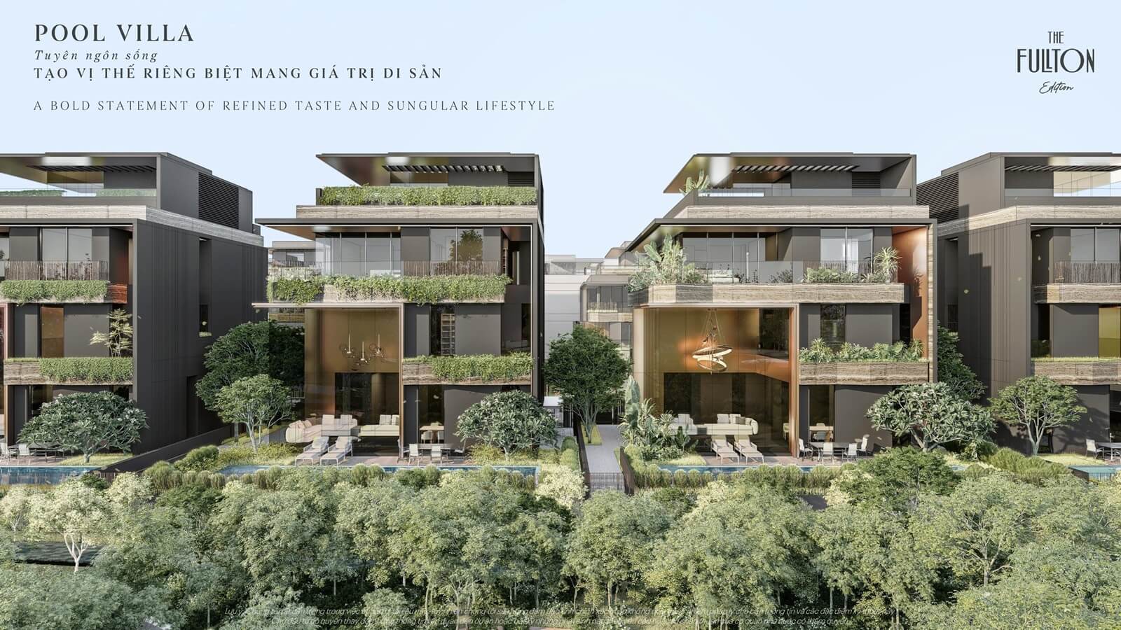 pool villa dự án the fullton edition capitaland